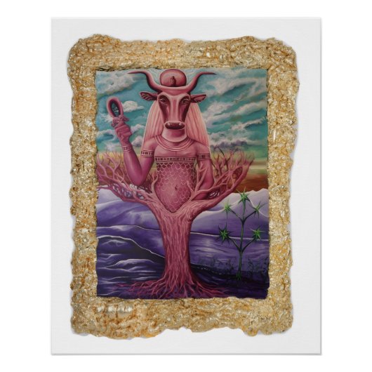 Hathor kunst poster van Nefertara (Voorkant)