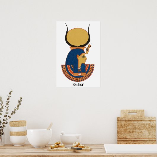 Hathor Oude Egyptische godin Poster (Keuken)