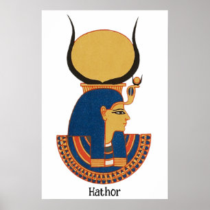 Hathor Oude Egyptische godin Poster