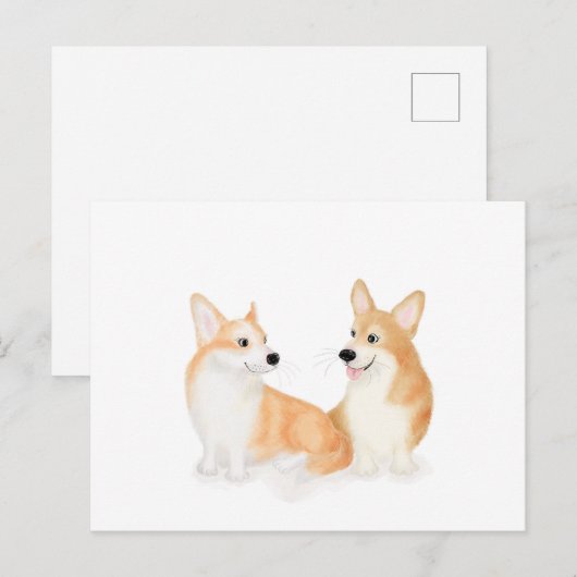 Hatie & Leah schattig briefkaart van Pembroke Wels (Voorkant / Achterkant)