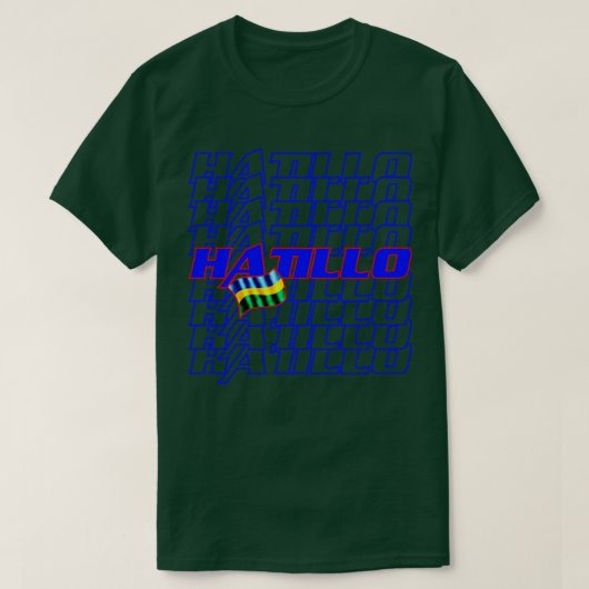 Hatillo Cascade tekst 1 T-shirt (Design voorkant)