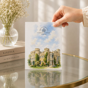 Hatley Castle  Architectuur Landschap   Reizen Feestdagenkaart