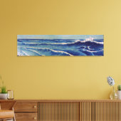 Hatō Zu Waves - Uehara Konen. Japans Woodblock Canvas Afdruk (Insitu (Woonkamer))