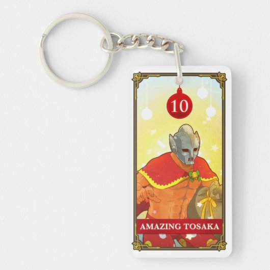 Hatoful Advent calendar 10: Amazing Tosaka Sleutelhanger (Voorkant)