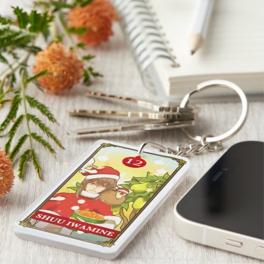 Hatoful Advent calendar 12: Shuu Iwamine Sleutelhanger (Voorkant Rechts)