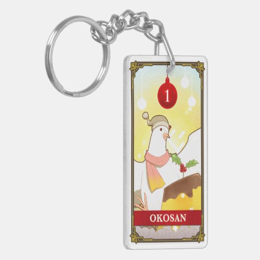 Hatoful Advent calendar 1: Okosan Sleutelhanger (Voorkant Links)