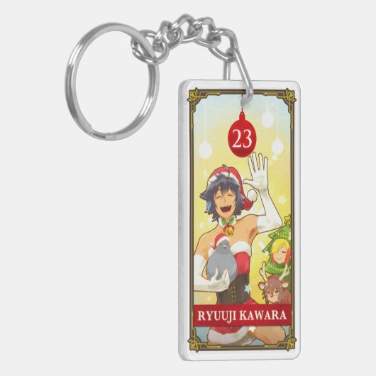 Hatoful Advent calendar 23: Ryuuji Kawara Sleutelhanger (Voorkant Links)