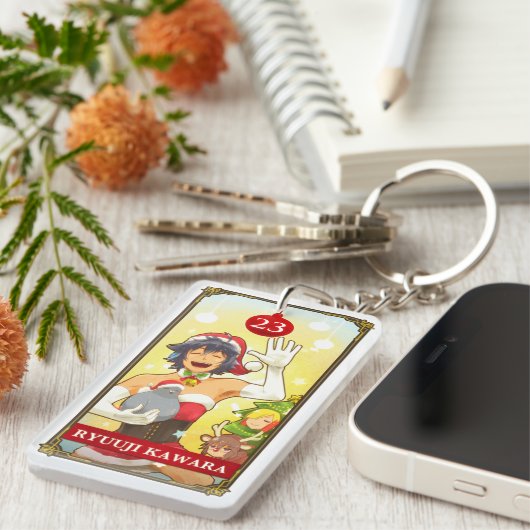 Hatoful Advent calendar 23: Ryuuji Kawara Sleutelhanger (Voorkant Rechts)