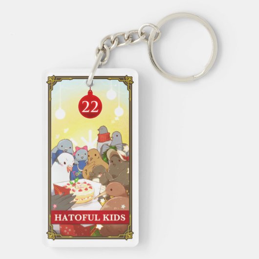 Hatoful Advent Hitori-Hatoful Kids Sleutelhanger (achterkant)