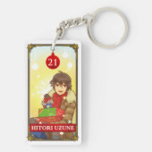 Hatoful Advent Kazuaki?-Hitori Sleutelhanger (achterkant)