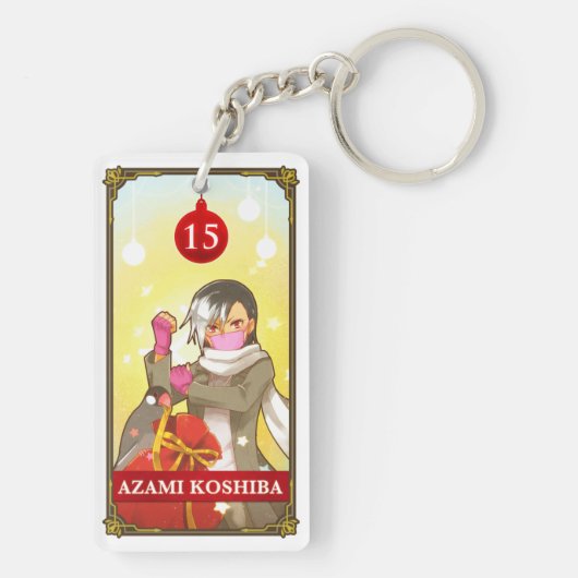 Hatoful Advent Rabu-Azami Sleutelhanger (achterkant)