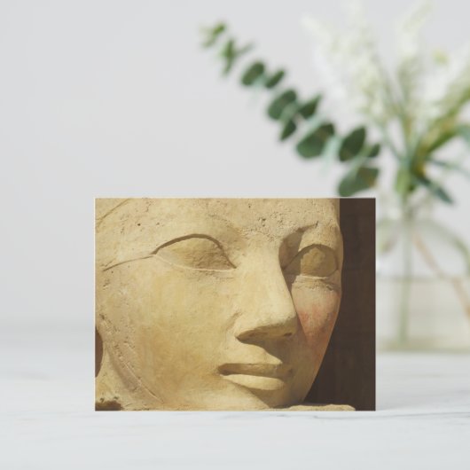 Hatshepsut standbeeld, farao Hatshepsut of Egypt Briefkaart (Staand voorkant)