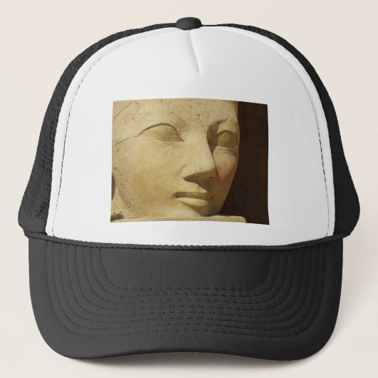 Hatshepsut standbeeld, farao Hatshepsut of Egypt Trucker Pet (Voorkant)