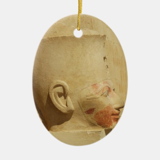 Hatshepsut Vrouw Farao van het Egyptische afbeeldi Keramisch Ornament (Voorkant)