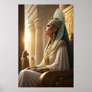 Hatshepsut wandkunst, Egyptische koningin portret, Poster