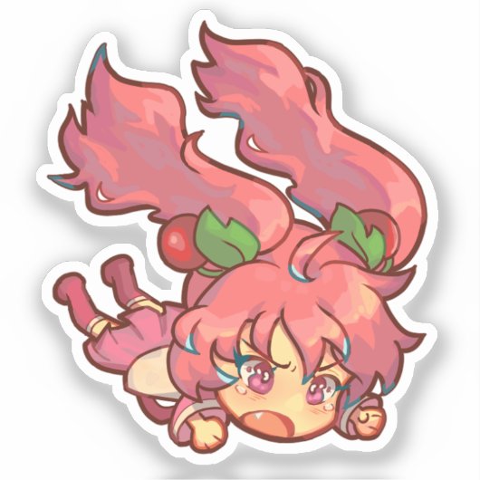 Hatsune Miku Sakura Ver. Falling Sticker (Voorkant)