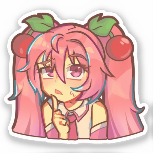 Hatsune Miku Sakura Ver. Sticker (Voorkant)