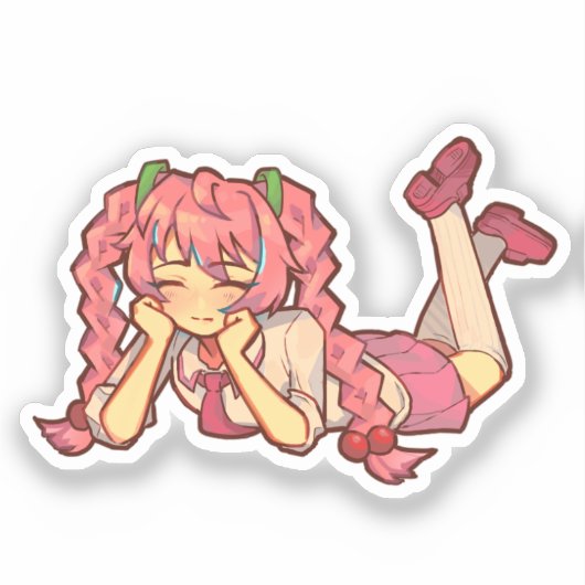 Hatsune Miku Sakura Ver. Sticker (Voorkant)