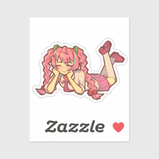 Hatsune Miku Sakura Versie Sticker (Vel)