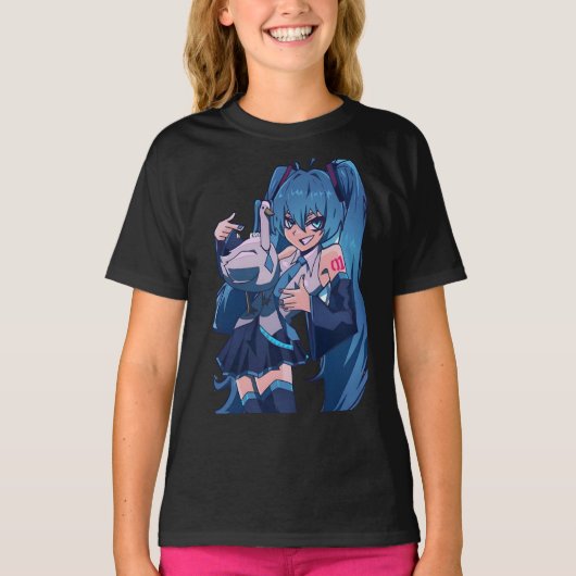 Hatsune miku t-shirt (Voorkant)