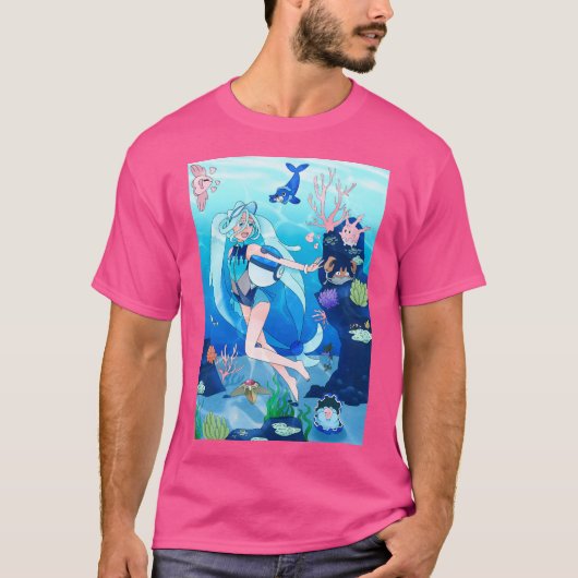 Hatsune Miku Water Type Trainer T-shirt (Voorkant)