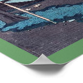 Hatsune-rijgronden, door Ando,Hiroshige Poster (Hoek)