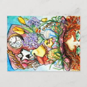 Hatter en zijn Pet van de lente Briefkaart