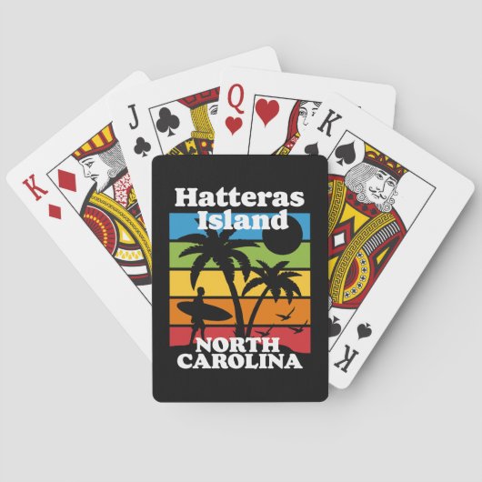 Hatteras Island, North Carolina Pokerkaarten (Achterkant)
