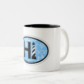 Hatteras Island Tweekleurige Koffiemok (Voorkant rechts)