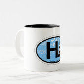 Hatteras Island Tweekleurige Koffiemok (Voorkant links)