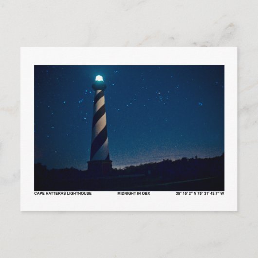 Hatteras Light. Briefkaart (Voorkant)