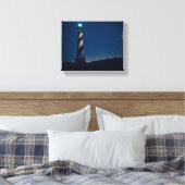 Hatteras Light. Canvas Afdruk (Insitu (Slaapkamer))