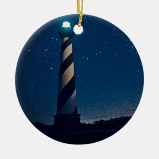 Hatteras Light. Keramisch Ornament (Voorkant)