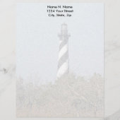 Hatteras Lighthouse Letterhead Stationery Briefhoofd (Voorkant)