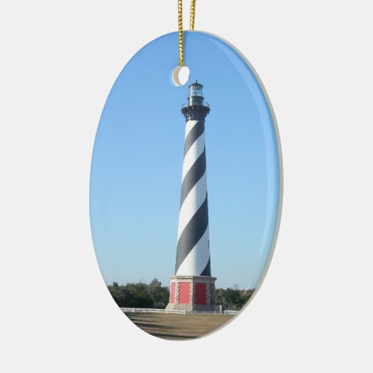 Hatteras Lighthouse OBX NC kerstversiering Keramisch Ornament (Links)