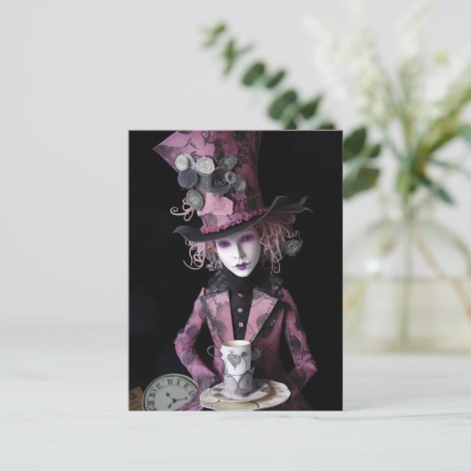 Hatters thee gemengde media briefkaart (Staand voorkant)