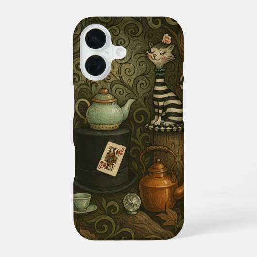 Hatter's Thee iPhone 16 Hoesje (Achterkant)
