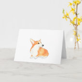 Hattie corgi kaart (Gele Bloem)