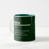 Hattie Personalized Name Coffee Mug Tweekleurige Koffiemok (Voorkant links)