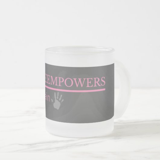 HattieEmpowertagin Matglas Koffiemok (Voorkant rechts)