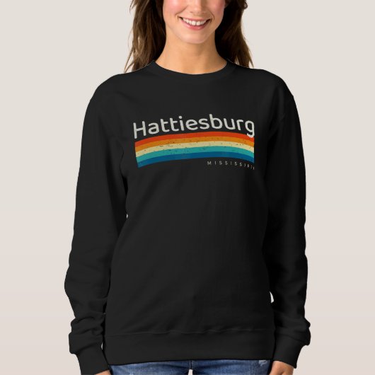 Hattiesburg MS Mississippi Retro Trui (Voorkant)