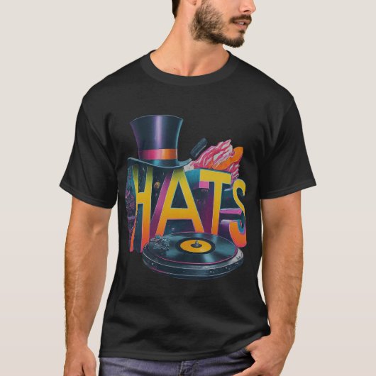 Hattitude: Een hiphopviering T-shirt (Voorkant)