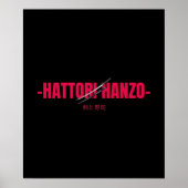 Hattori Hanzo Poster (Voorkant)