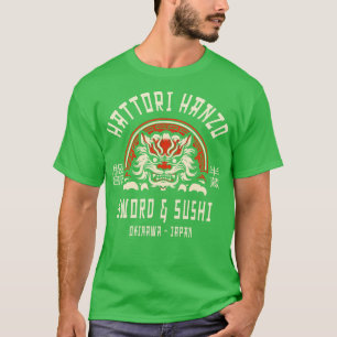 Hattori Hanzo Zwaard en Sushi T-shirt
