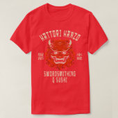 Hattori Hanzo Zwaard Sushi T-shirt (Design voorkant)