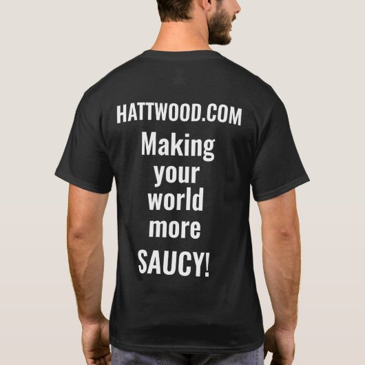 Hattwood Hot Sauce T-shirt T-Shirt (met rug) (Achterkant)