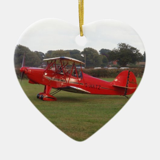 Hatz Biplane Keramisch Ornament (Voorkant)