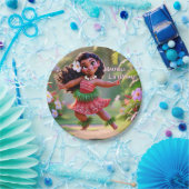 Hauʻoli Hula Princess Papieren Bordje (Feest)