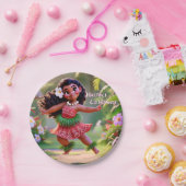 Hauʻoli Hula Princess Papieren Bordje (Feest)