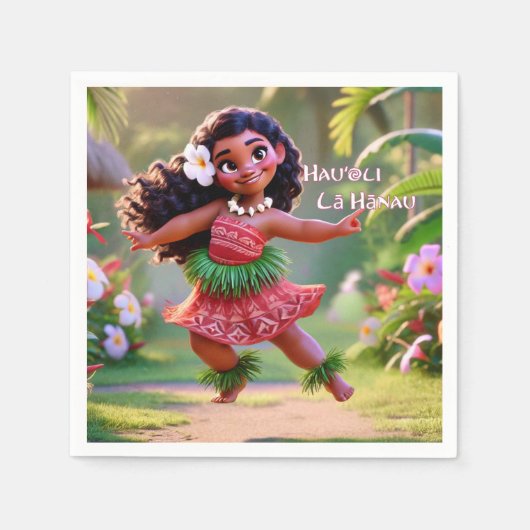 Hauʻoli Hula Prinses Servet (Voorkant)